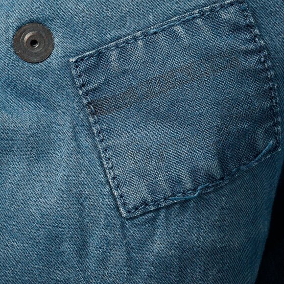 Prada Blue Cotton-Twill Straight-Leg Jeans - Picture 11 of 16